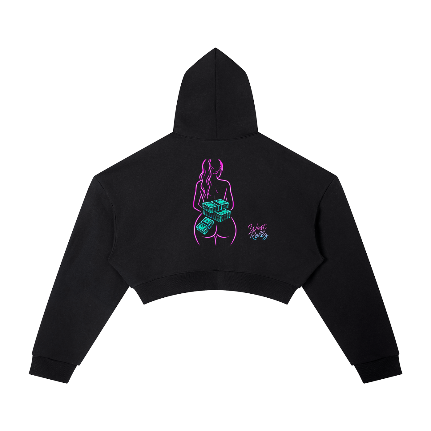 WEST ROLLZ X P-VALLEYS WOMEN CROP HOODIE