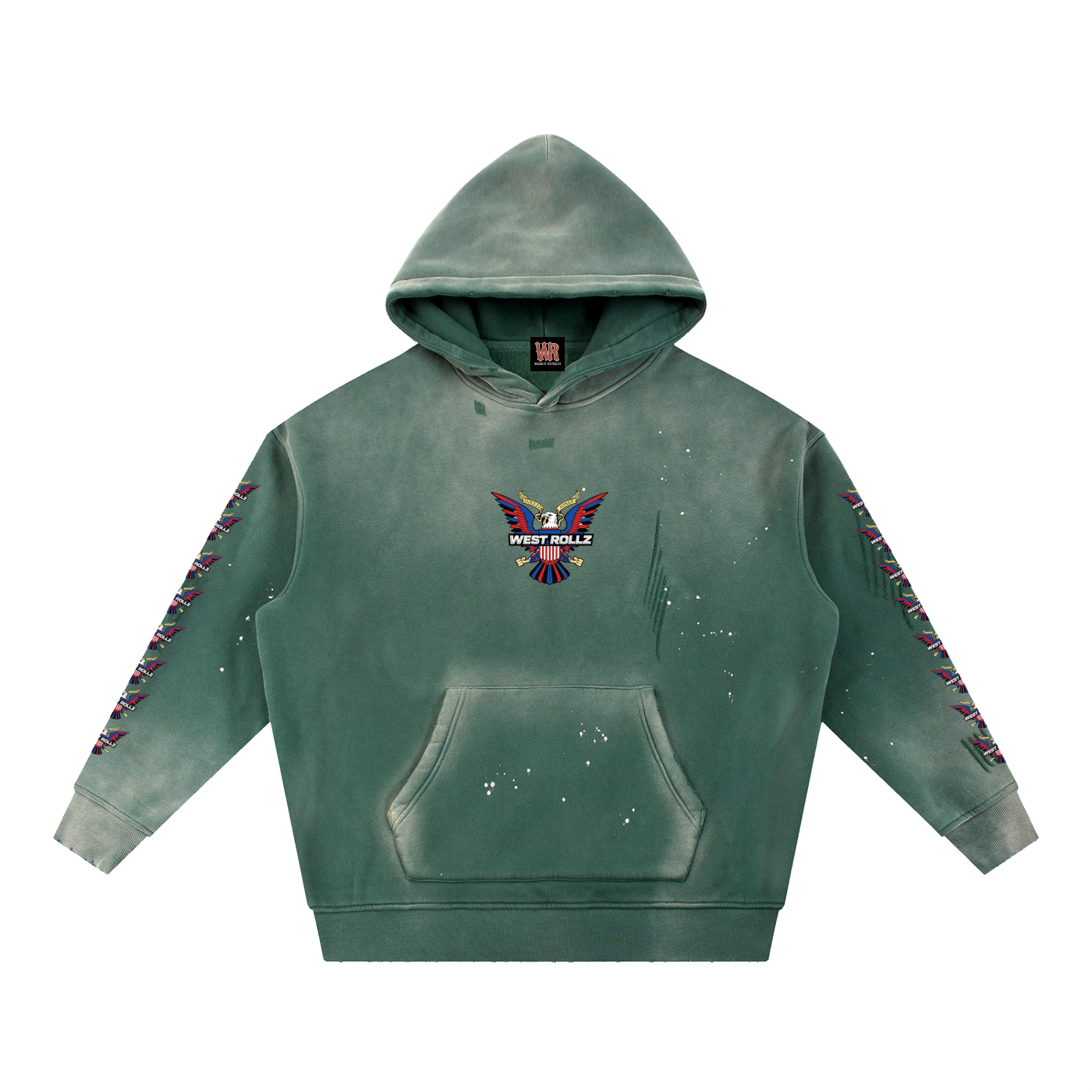 WEST ROLLZ X VINTAGE DIP-ROLLZ HOODIE