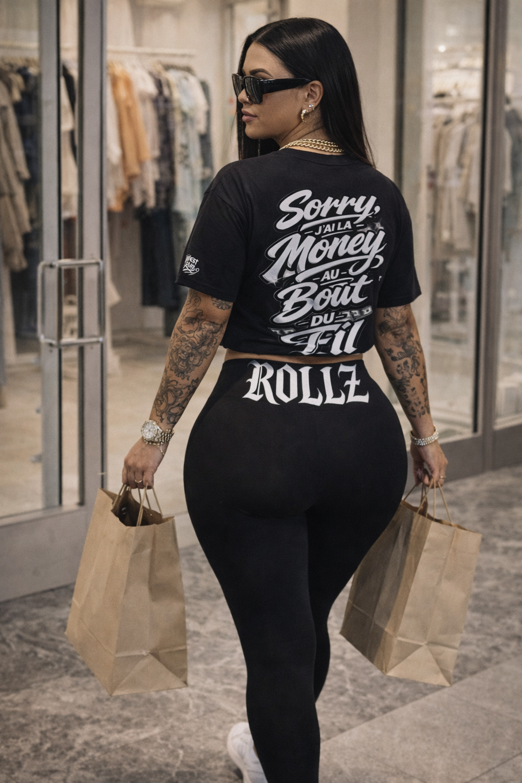 WEST ROLLZ X SORRY! MONEY ON THE LINE T-SHIRT