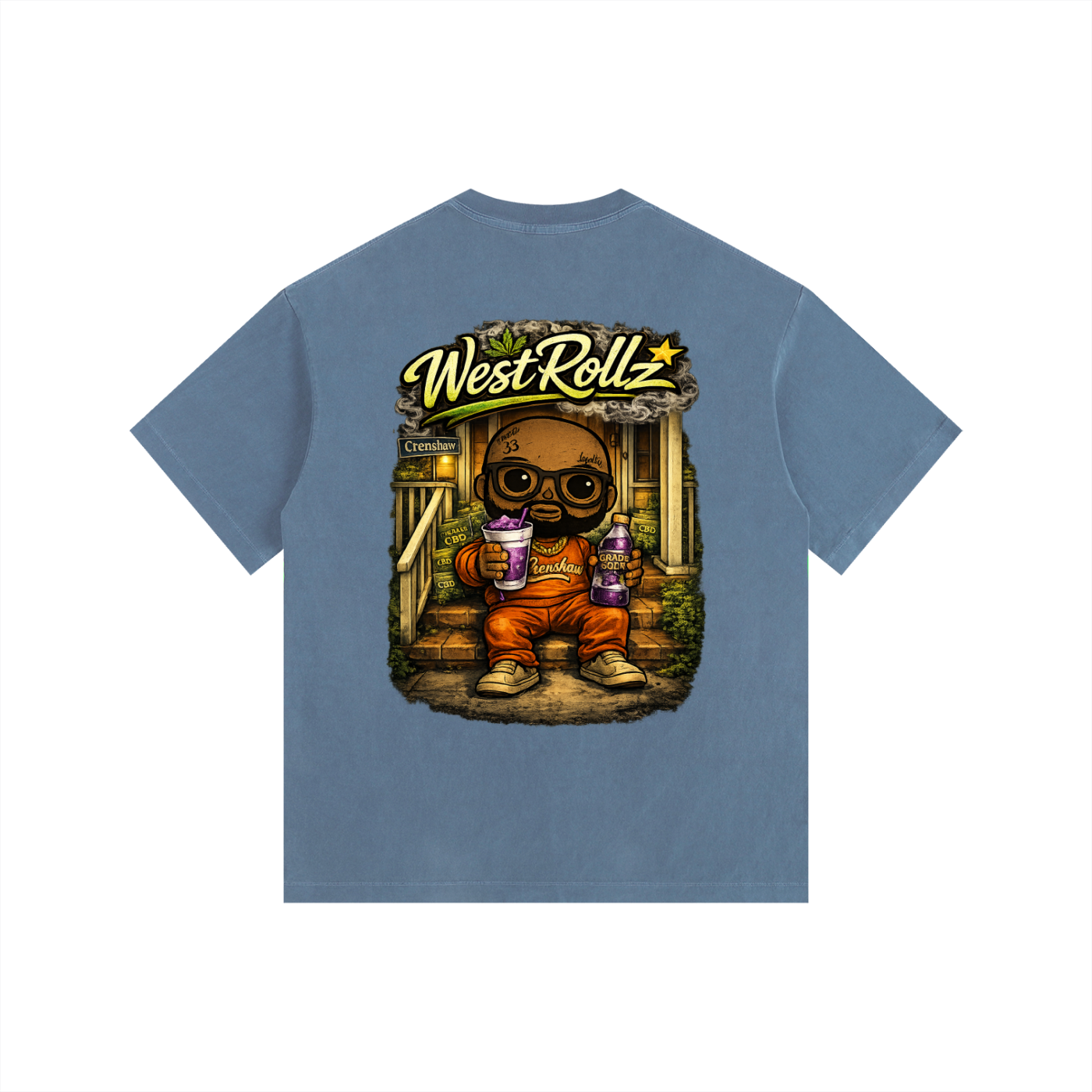 WEST ROLLZ X CBD WEST T-SHIRT