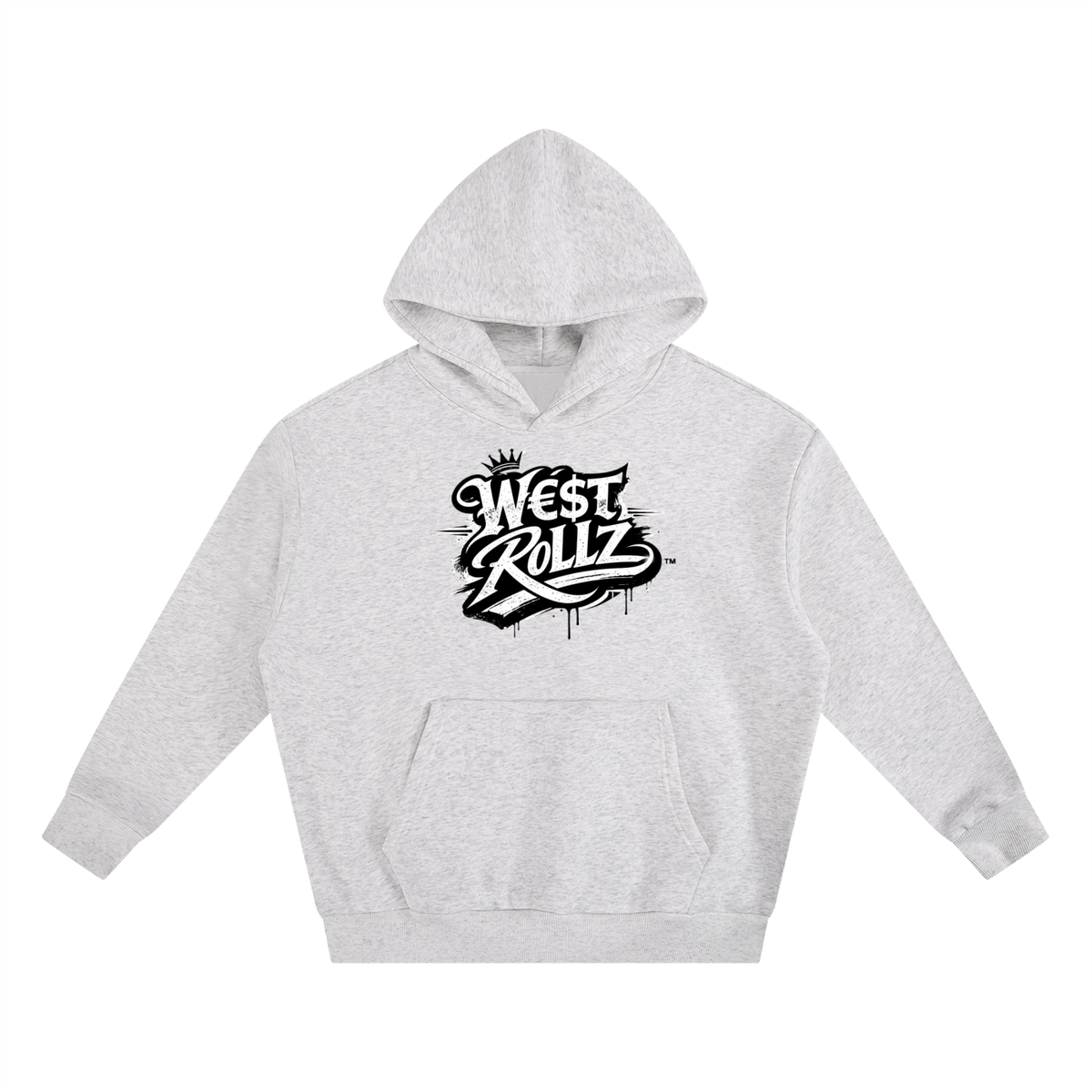 WEST ROLLZ X Essential Heavyweight Boxy Fleece Hoodie