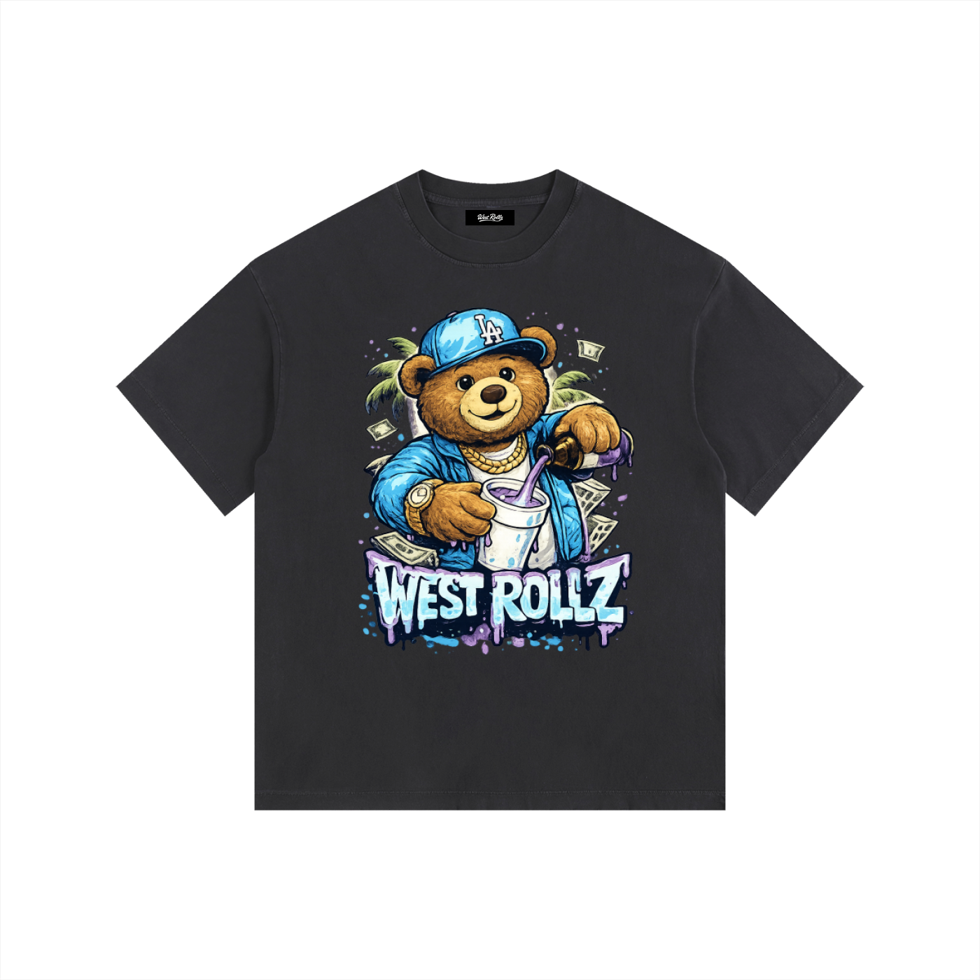 WEST ROLLZ X JAMAIS SANS MON SYRUP & MA DOUBLE CUP T-SHIRT
