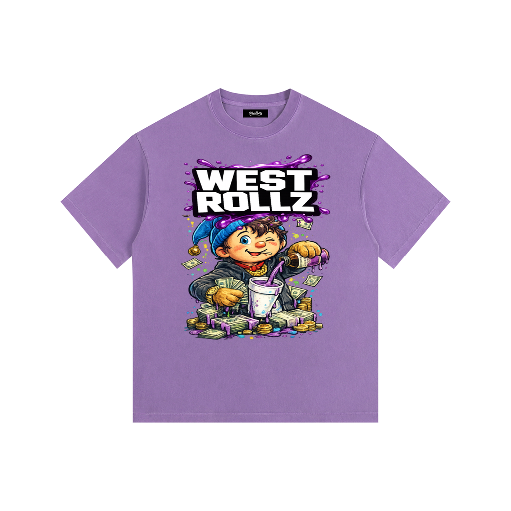 WEST ROLLZ X JAMAIS SANS MON SYRUP & MA DOUBLE CUP T-SHIRT