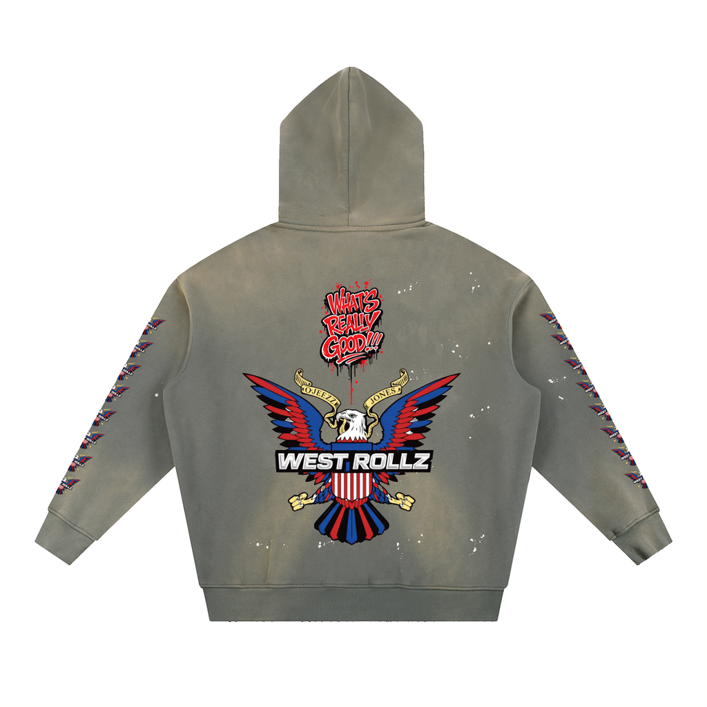 WEST ROLLZ X VINTAGE DIP-ROLLZ HOODIE