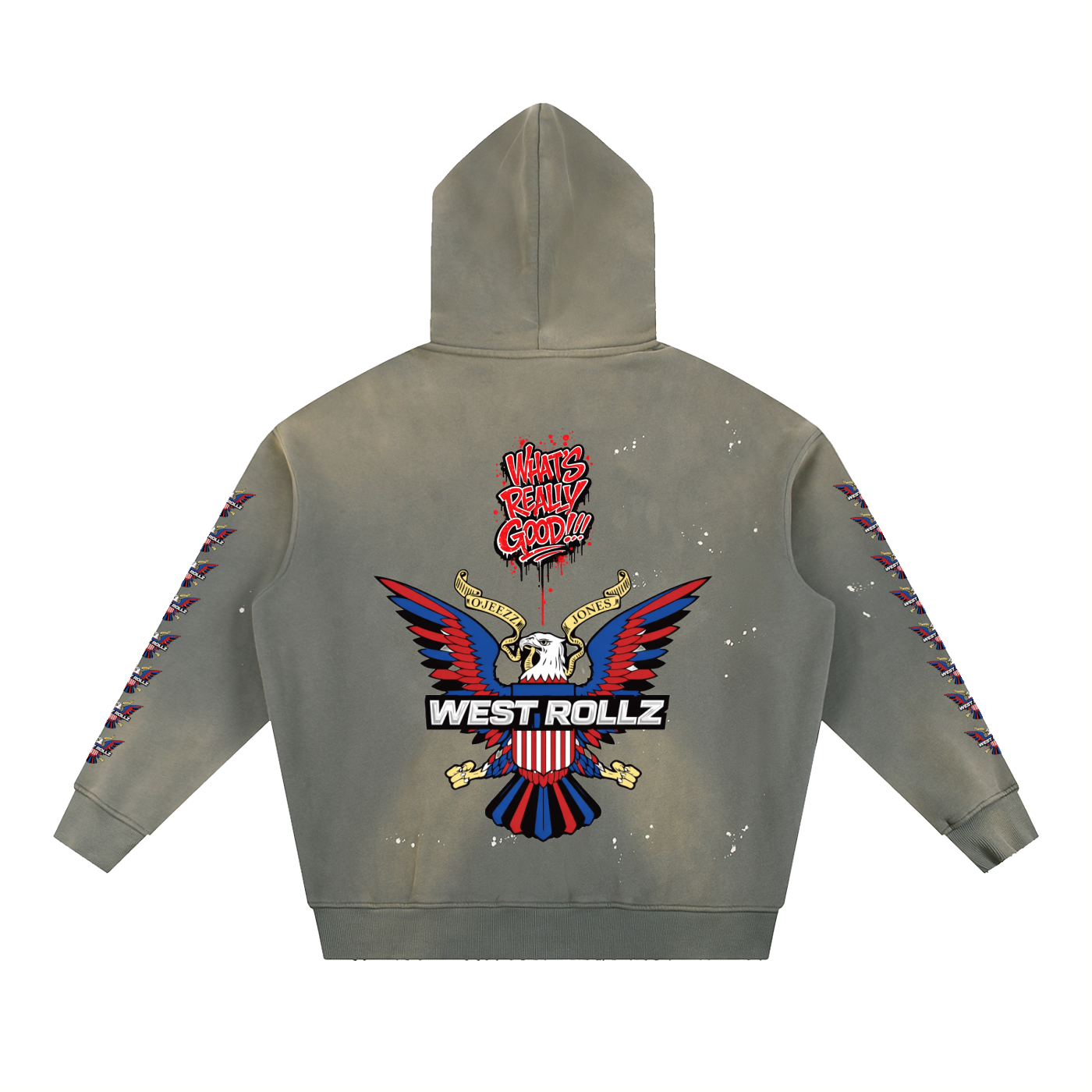 WEST ROLLZ X VINTAGE DIP-ROLLZ HOODIE