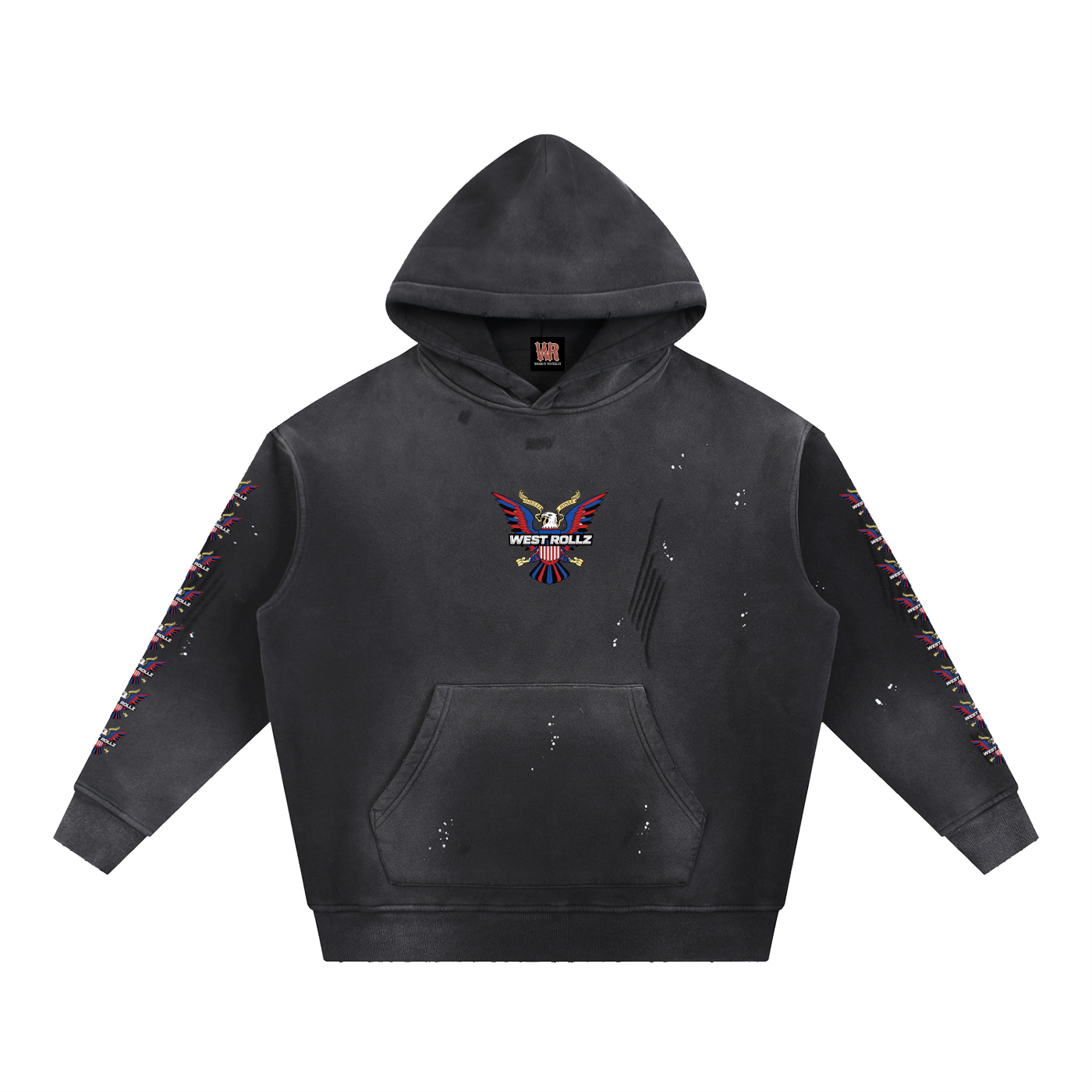 WEST ROLLZ X VINTAGE DIP-ROLLZ HOODIE