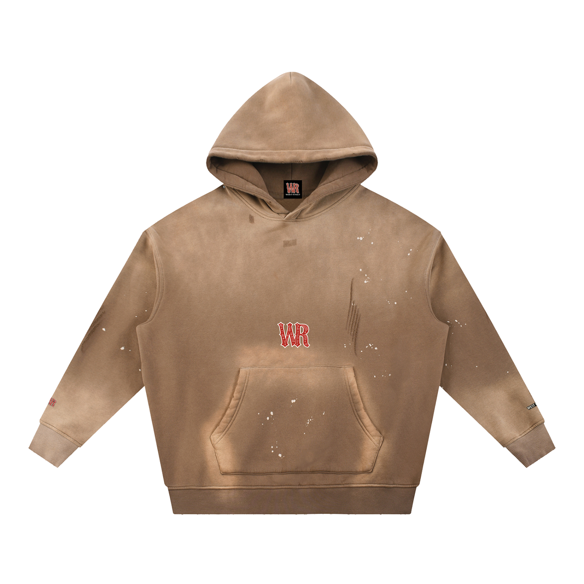 WEST ROLLZ X L’ORIGINAL WR X Vintage Washed Frayed Fleece Hoodie