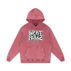 WEST ROLLZ X 10 commandements  Snow Washed Loose Cotton Hoodie