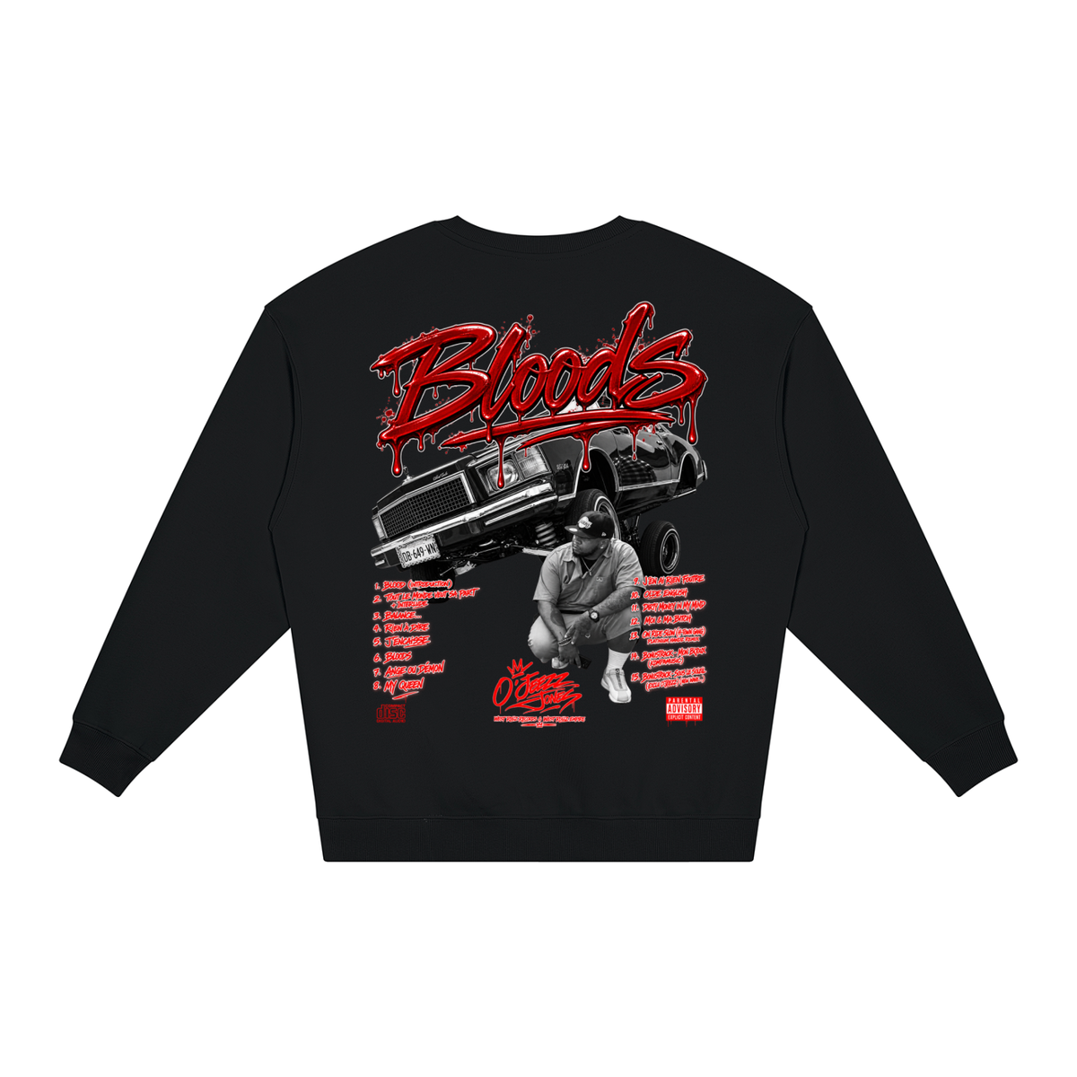WEST ROLLZ x BLOODS PART.2 x O’JEEZZ MERCH HOODIE