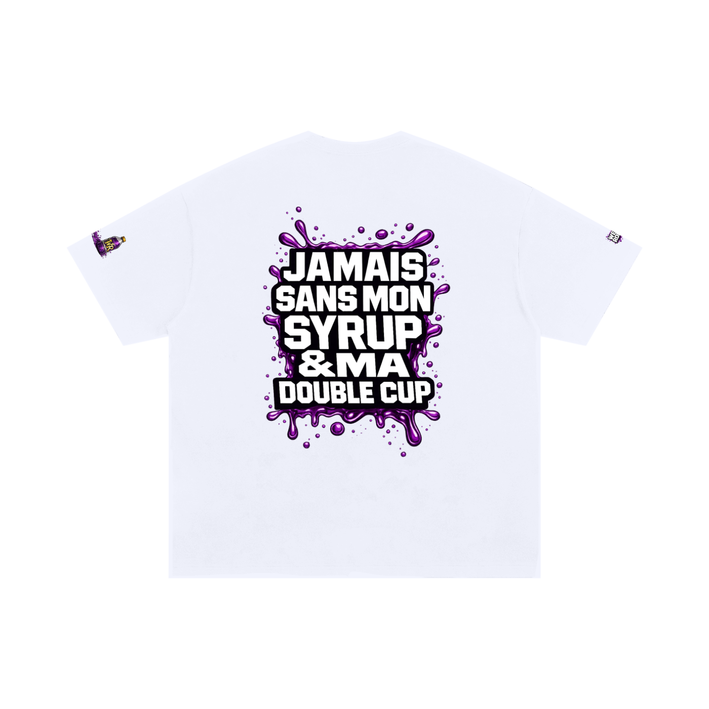 WEST ROLLZ X JAMAIS SANS MON SYRUP & MA DOUBLE CUP T-SHIRT