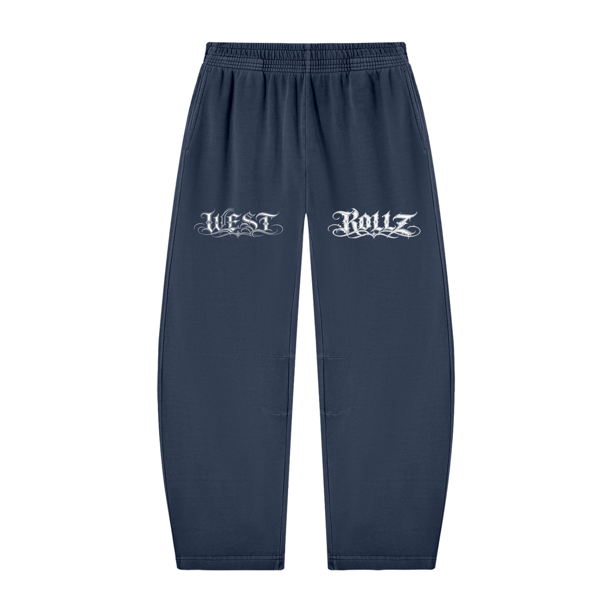 WEST ROLLZ X TATTOO WR X Unisex Vintage Washed Barrel Leg Sweatpants