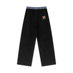 WEST ROLLZ X Plaid Contrast Waist PANTS