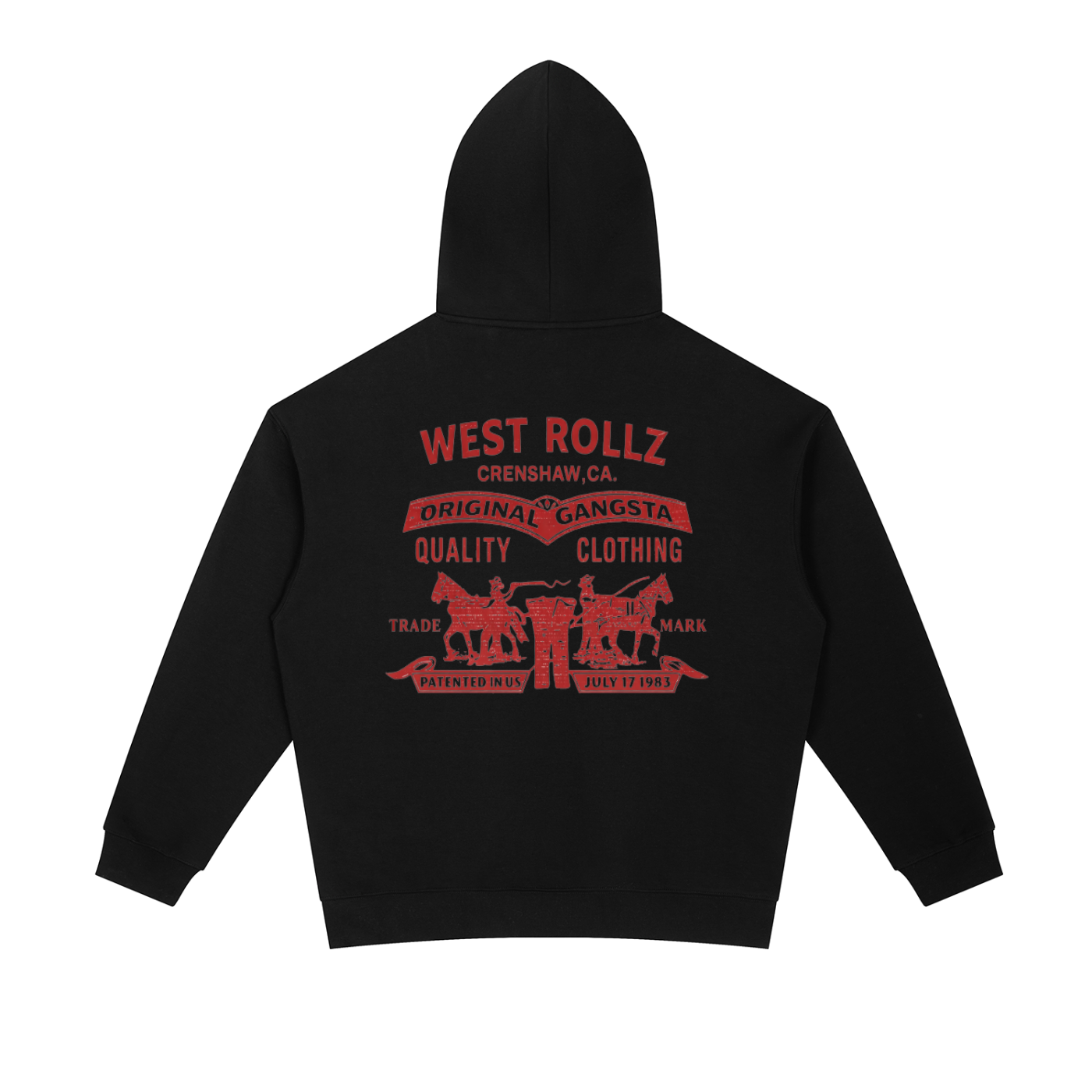 WEST ROLLZ X ROLLZ STRAUSZ X Essential Heavyweight Hoodie