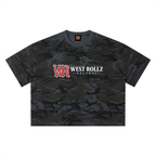 WEST ROLLZ X WEST ROLLZ RECORDS X Camo Boxy T-SHIRT