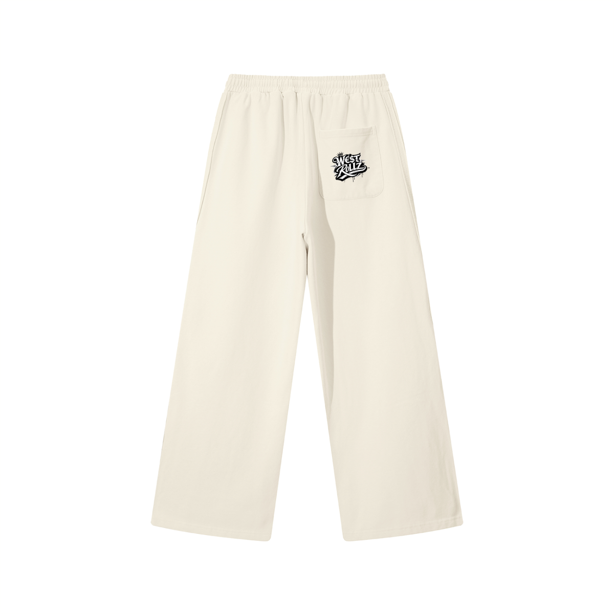 WEST ROLLZ X Contrast Tape Straight-Leg Sweat PANTS