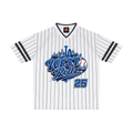 WEST ROLLZ X THE WARRIORS / Unisex Striped Loose V-Neck T-SHIRT & JERSEY