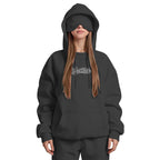 WEST ROLLZ X Women's Travel Nap Hoodie with Built-in Eye Mask X SECOND SKIN