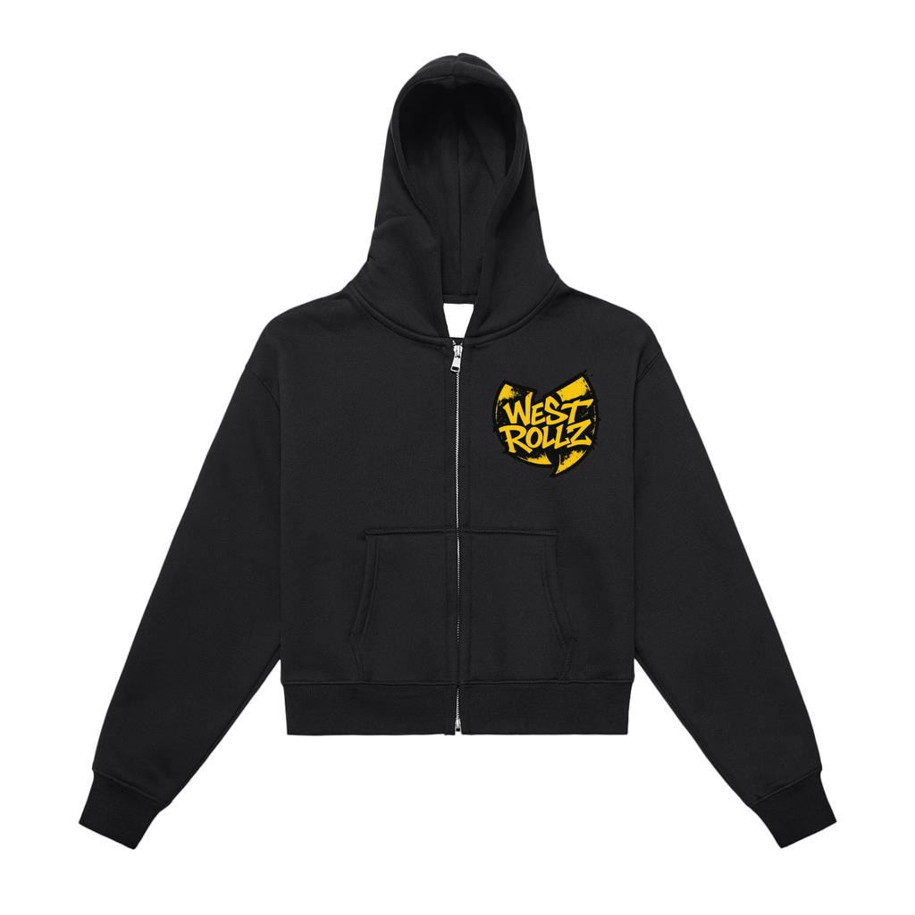 WEST ROLLZ X KILLA BEES WOMEN CROP HOODIE