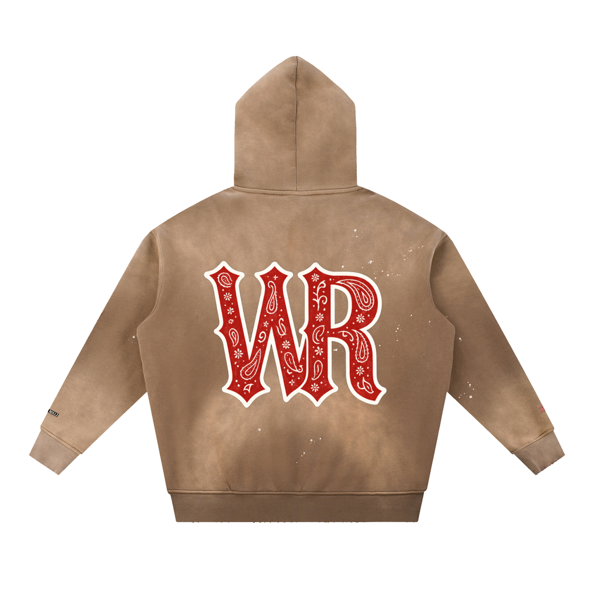 WEST ROLLZ X L’ORIGINAL WR X Vintage Washed Frayed Fleece Hoodie