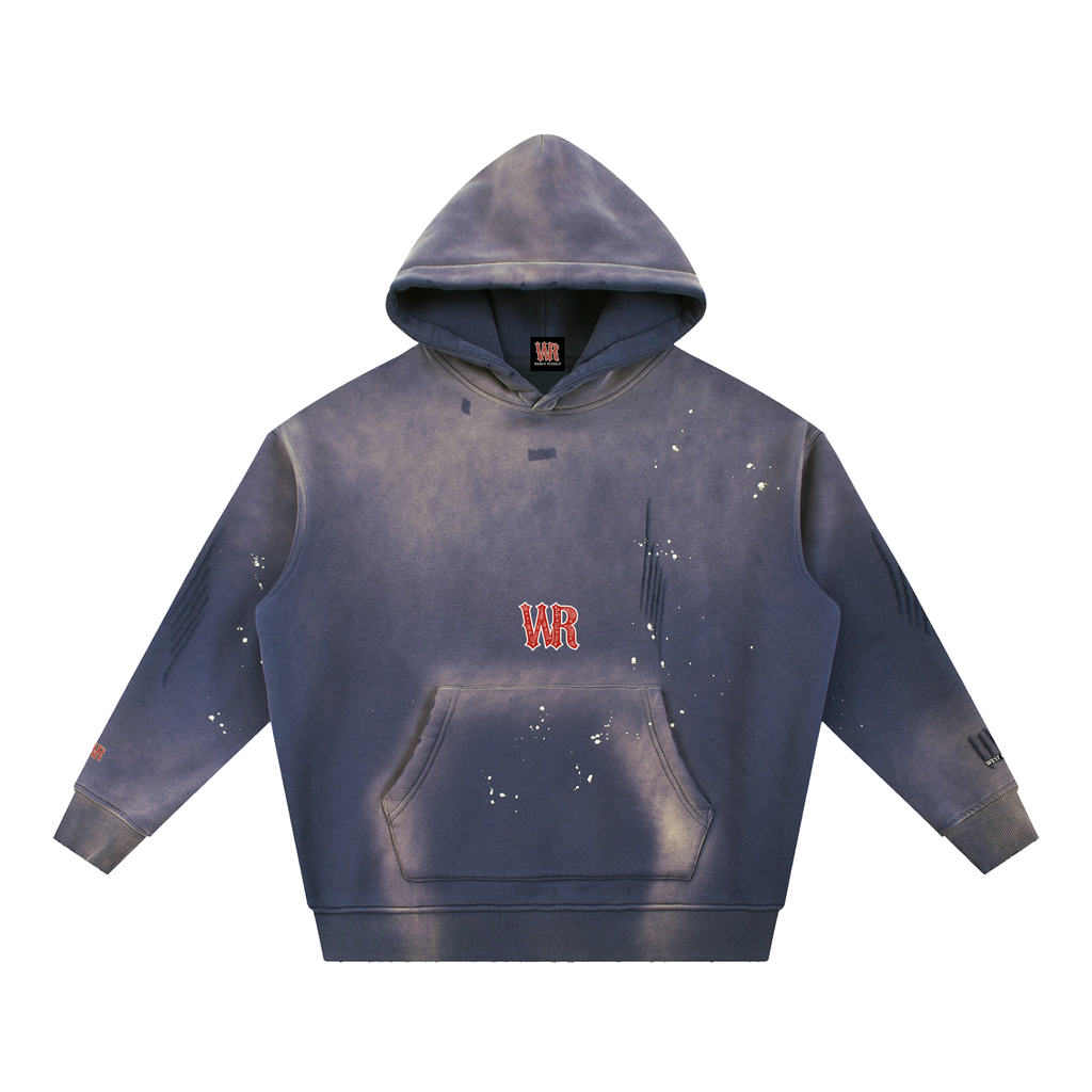 WEST ROLLZ X L’ORIGINAL WR X Vintage Washed Frayed Fleece Hoodie