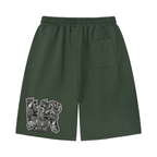 WEST ROLLZ X TATTOO WR X Unisex Loose Raw Edge Shorts