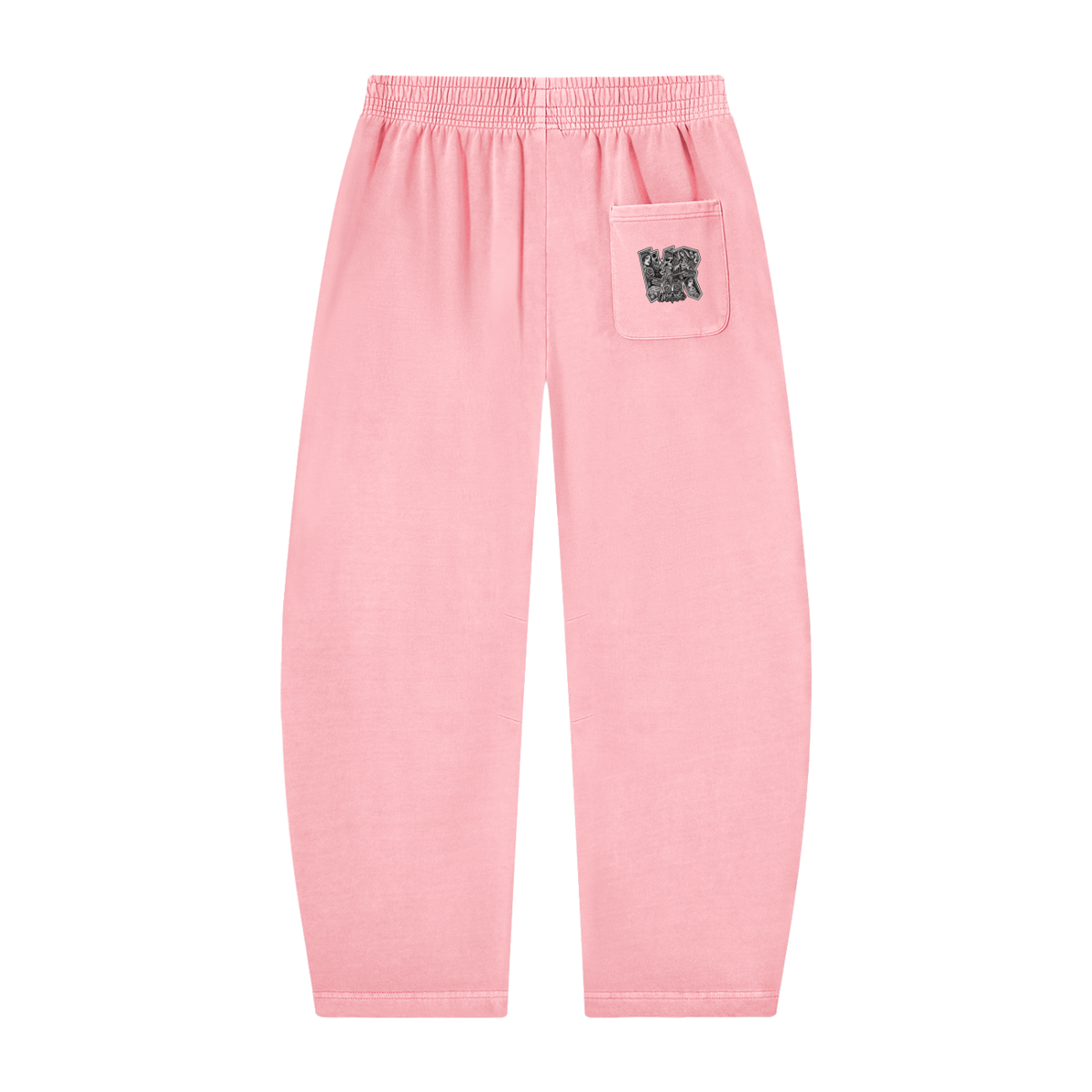WEST ROLLZ X TATTOO WR X Unisex Vintage Washed Barrel Leg Sweatpants