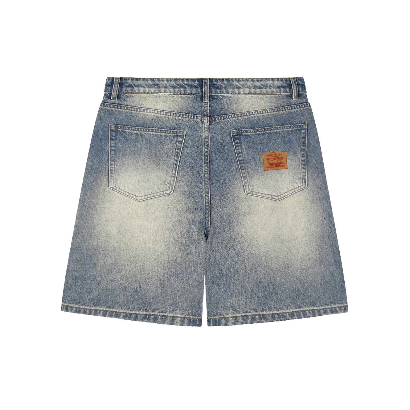 WEST ROLLZ X ROLLZ STRAUSZ X Distressed Baggy X WR DENIM SHORT