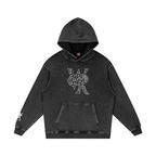 WEST ROLLZ X Snow Washed Loose Cotton Hoodie