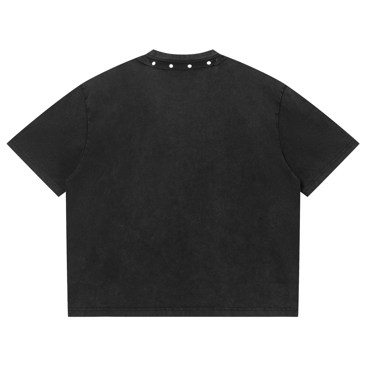 WEST ROLLZ X HUSTLER MERCH X Washed Boxy Studded T-SHIRT