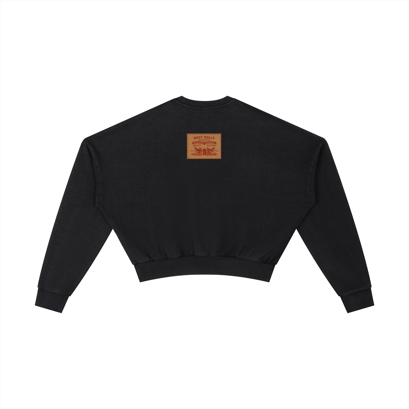 WEST ROLLZ X ROLLZ STRAUSZ Vintage Washed Cropped Sweatshirt HOODIE