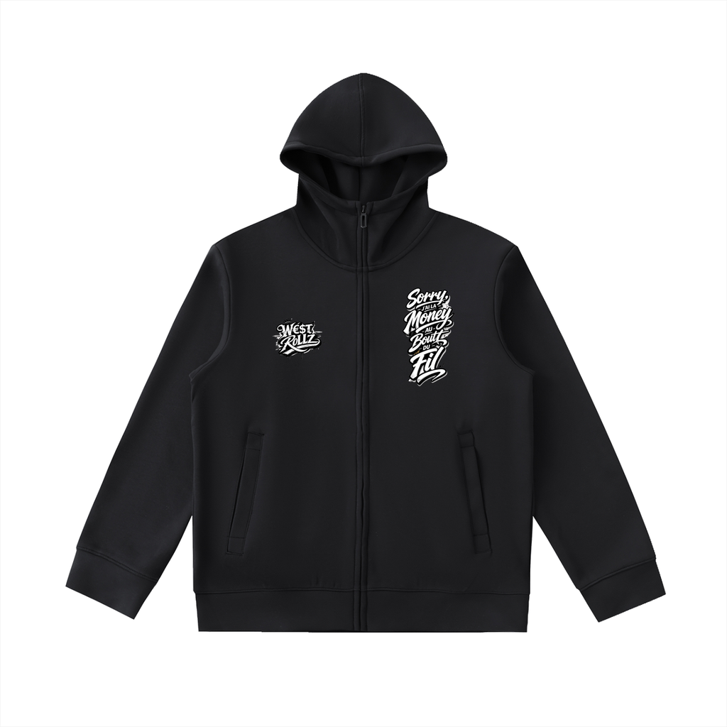 WEST ROLLZ X Essential Heavyweight High Neck  Zip-Up Hoodie