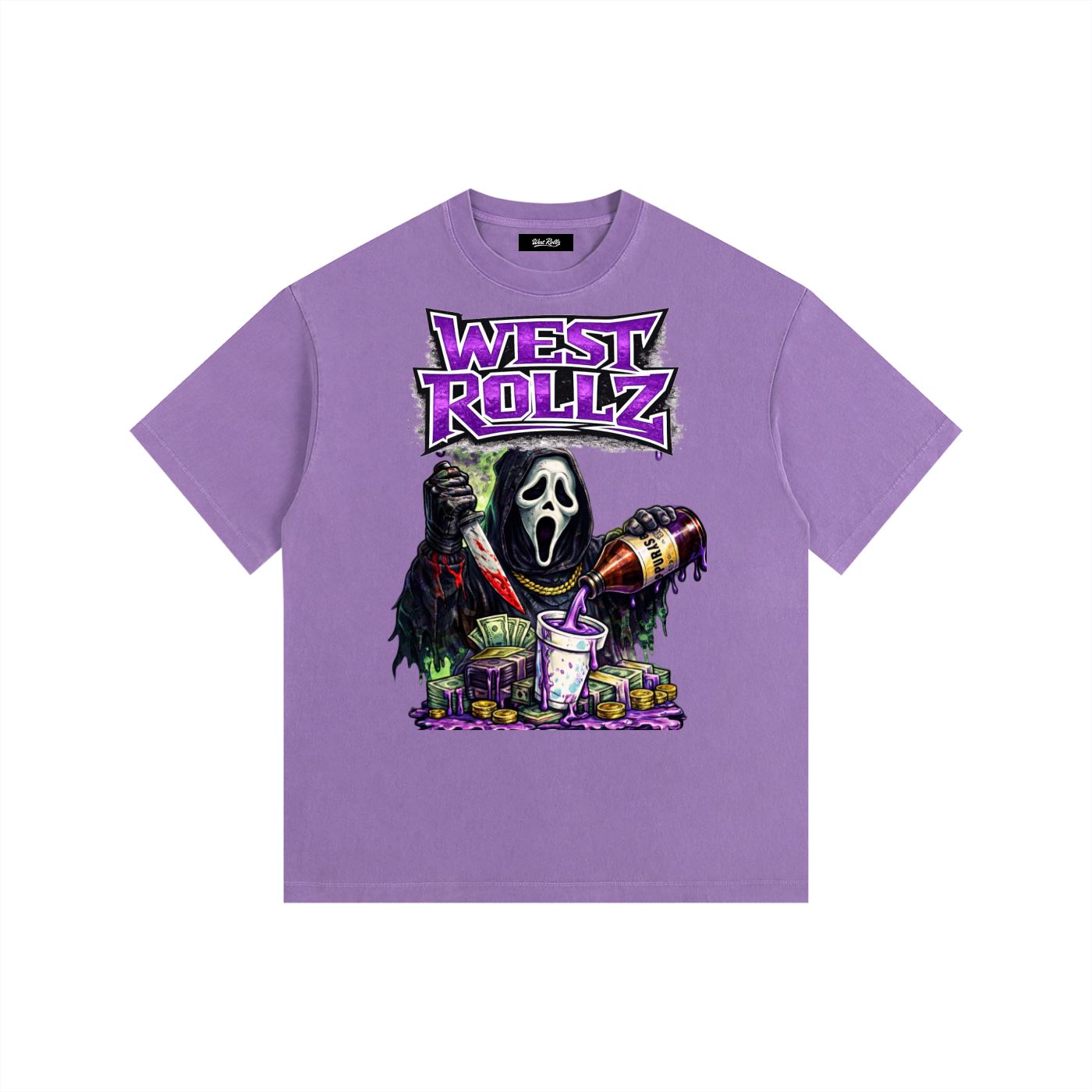 WEST ROLLZ X JAMAIS SANS MON SYRUP & MA DOUBLE CUP T-SHIRT