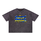 WEST ROLLZ X MÉMORIAL IDOLE X Mineral Wash Boxy Cotton T-Shirt