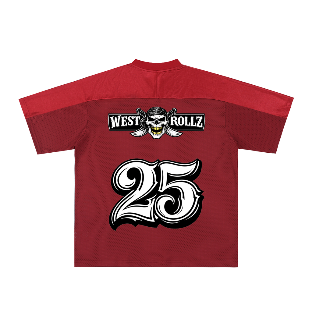 WEST ROLLZ X PIRATES WEST JERSEY FOOTBALL JERSEY T-SHIRT
