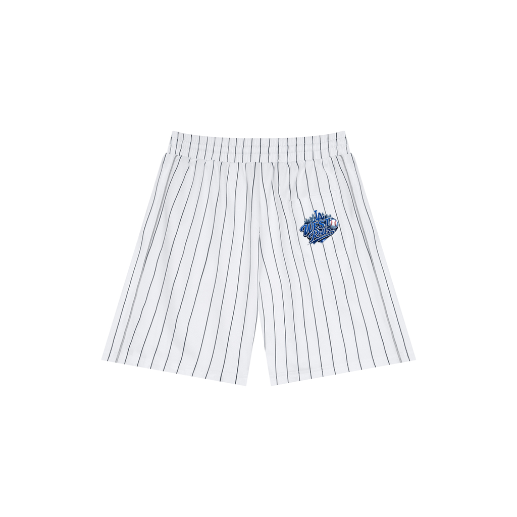 WEST ROLLZ X THE WARRIORS / Unisex Striped Loose Fit SHORT