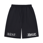 WEST ROLLZ X TATTOO WR X Unisex Loose Raw Edge Shorts