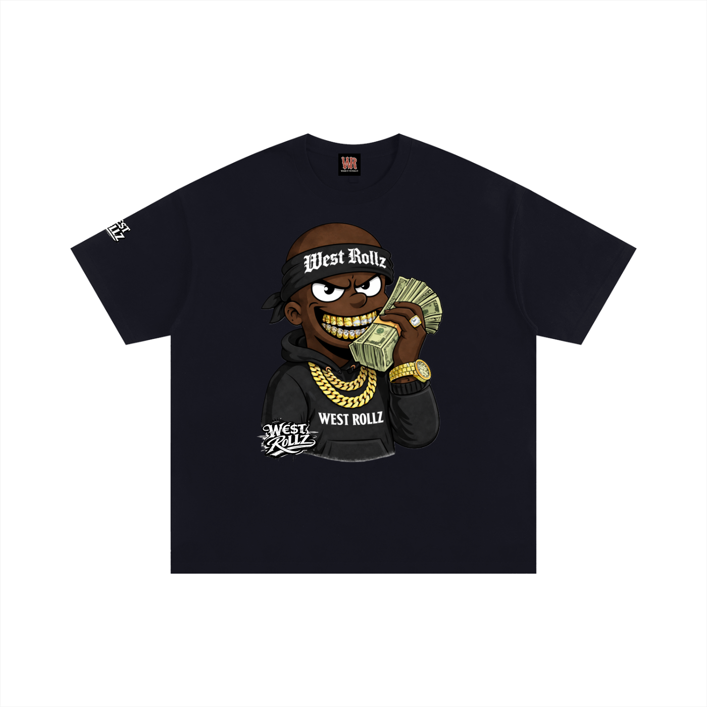 WEST ROLLZ X SORRY! MONEY ON THE LINE T-SHIRT