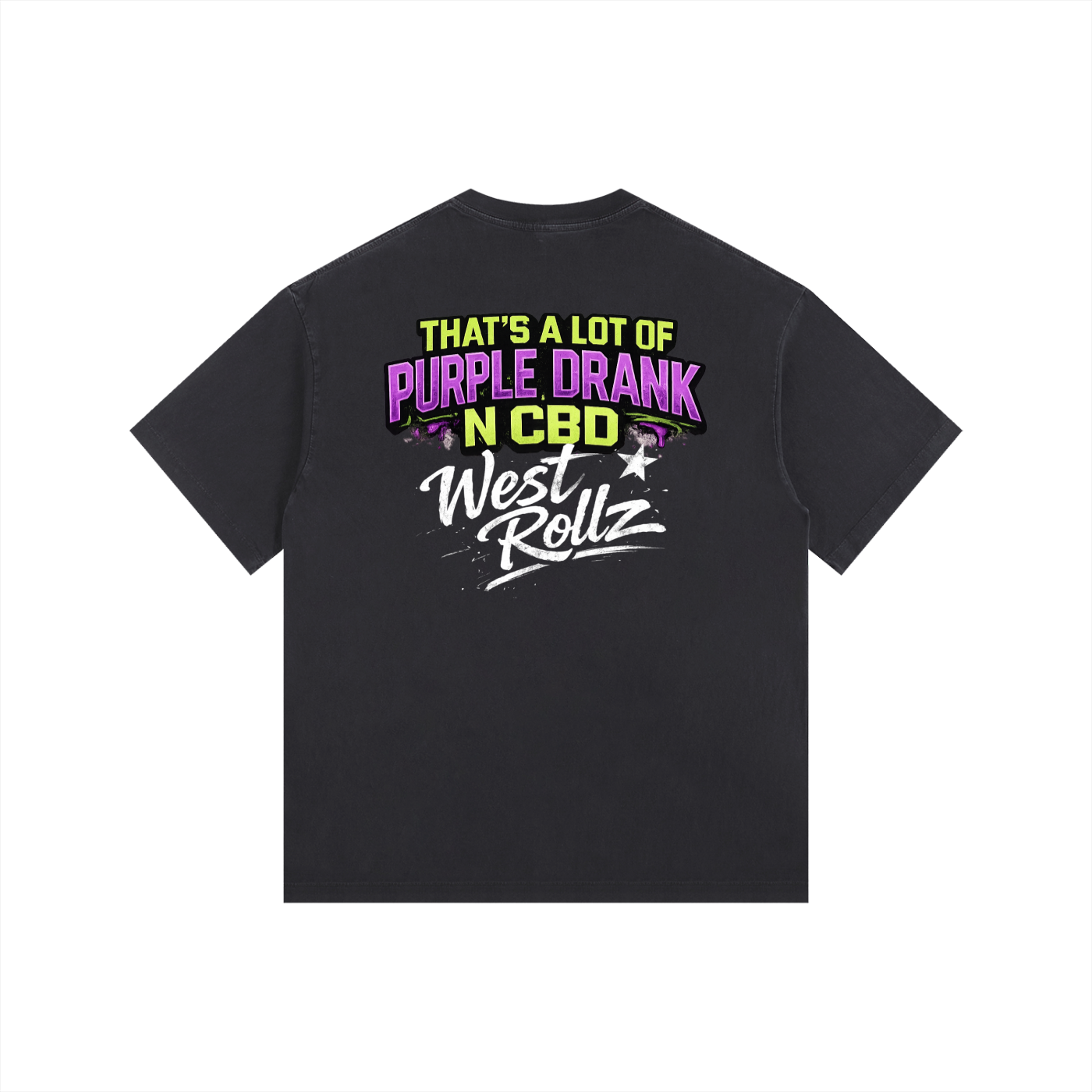 WEST ROLLZ X JAMAIS SANS MON SYRUP & MA DOUBLE CUP T-SHIRT