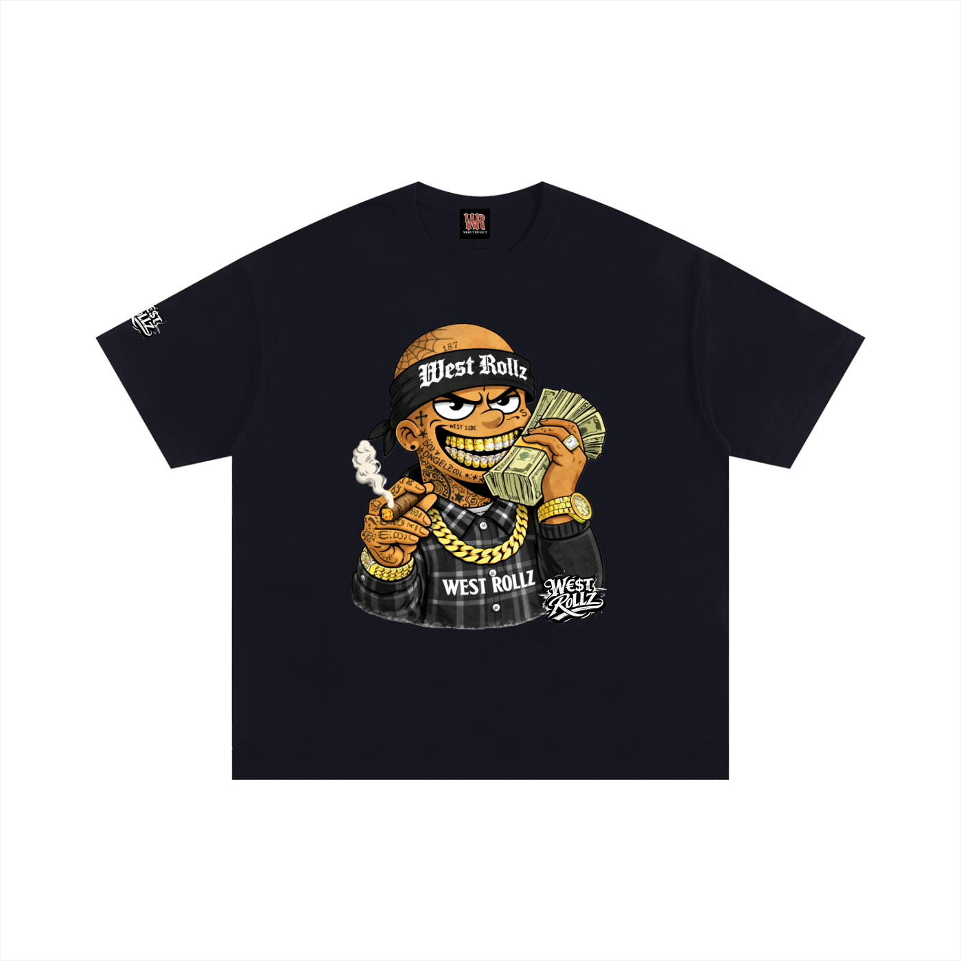 WEST ROLLZ X SORRY! MONEY ON THE LINE T-SHIRT