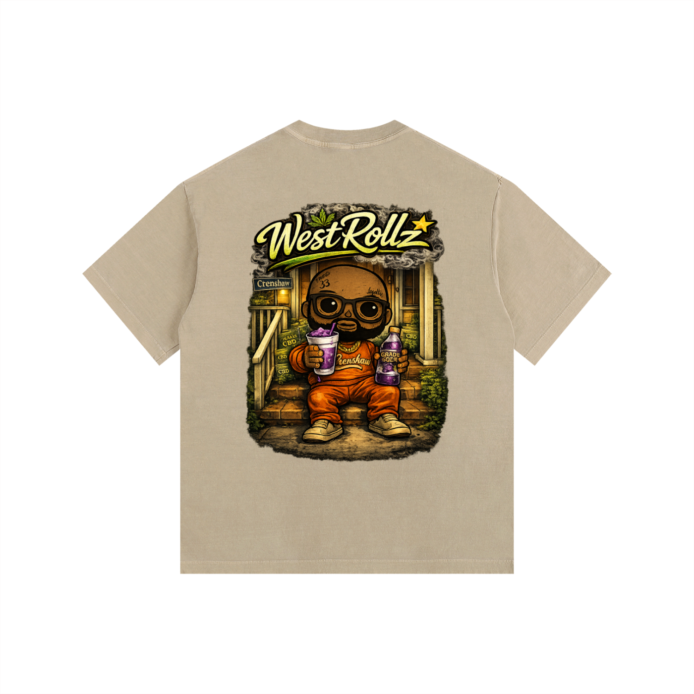 WEST ROLLZ X CBD WEST T-SHIRT