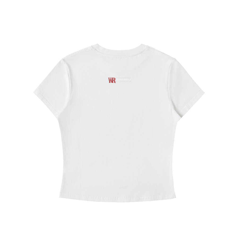 WEST ROLLZ X HUSTLER MERCH  WOMEN Crewneck T-SHIRT