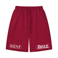 WEST ROLLZ X TATTOO WR X Unisex Loose Raw Edge Shorts