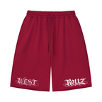 WEST ROLLZ X TATTOO WR X Unisex Loose Raw Edge Shorts