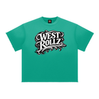 WEST ROLLZ X Sun Fade Raw Edge T-SHIRT