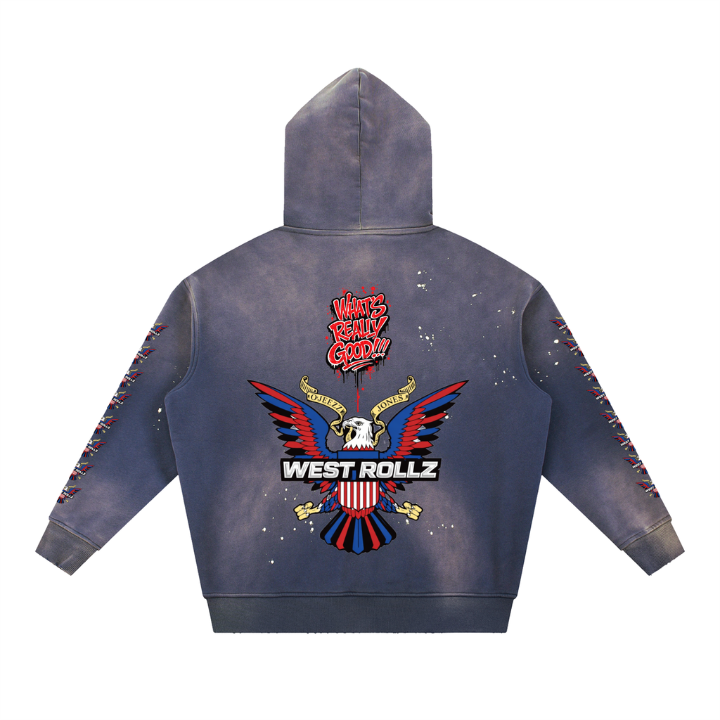 WEST ROLLZ X VINTAGE DIP-ROLLZ HOODIE