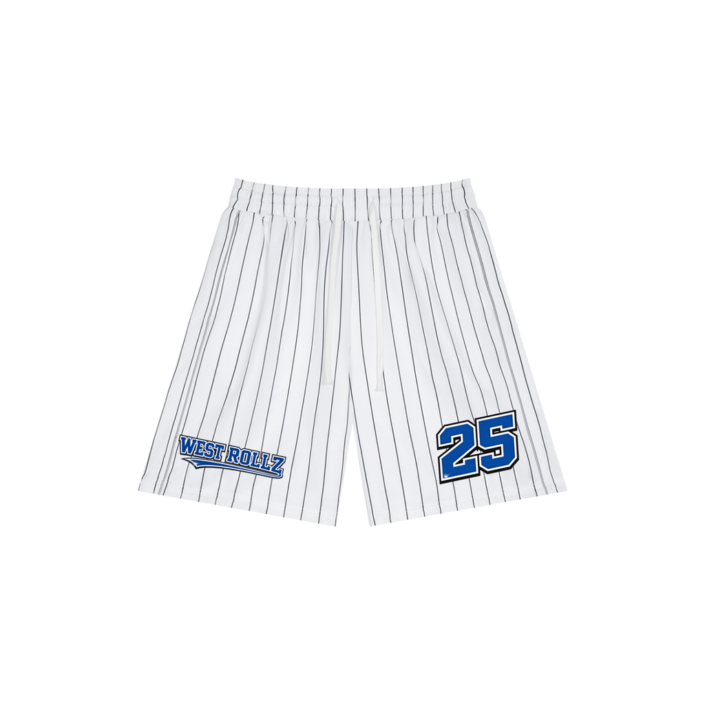 WEST ROLLZ X THE WARRIORS / Unisex Striped Loose Fit SHORT