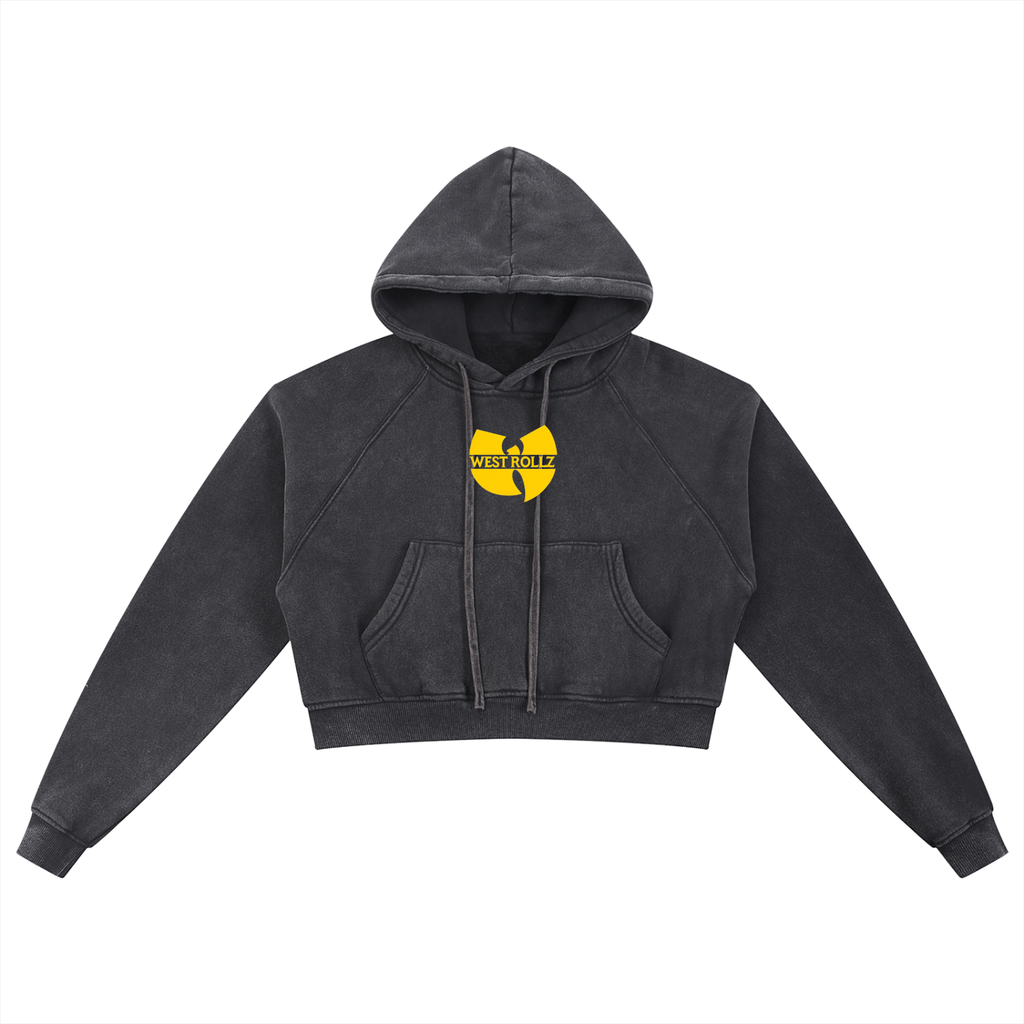 WEST ROLLZ X KILLA BEES CROP HOODIE