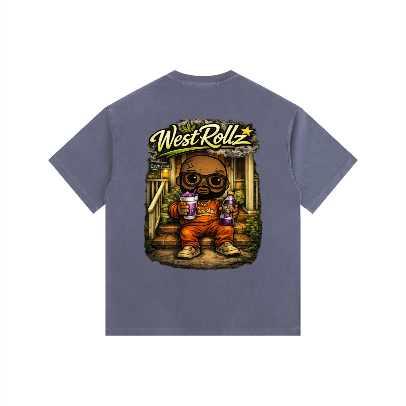 WEST ROLLZ X CBD WEST T-SHIRT