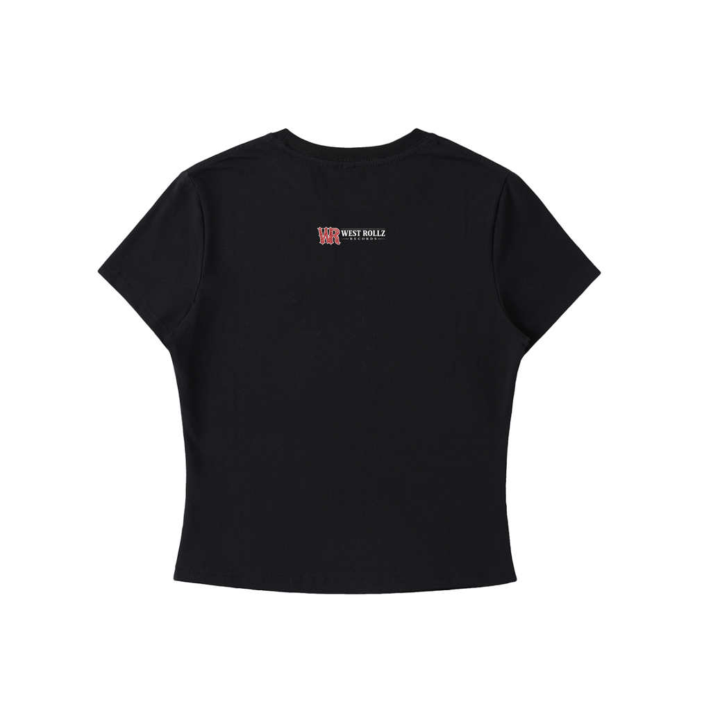 WEST ROLLZ X HUSTLER MERCH  WOMEN Crewneck T-SHIRT