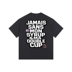 WEST ROLLZ X JAMAIS SANS MON SYRUP & MA DOUBLE CUP T-SHIRT